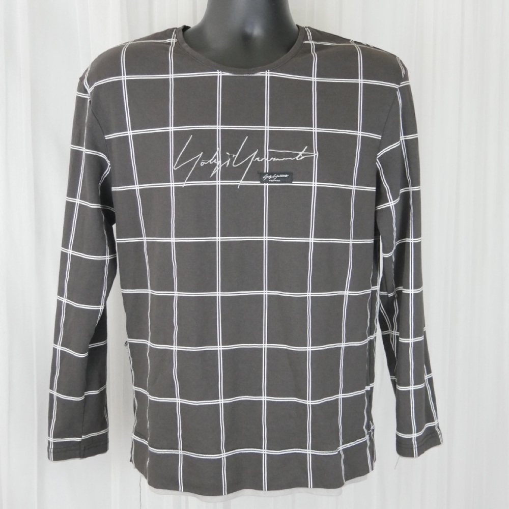 Men’s Plaid Long Sleeve Shirt - Brown/White